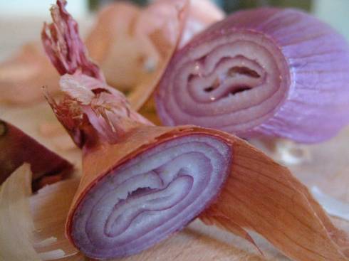 shallots are flavorful but not overwhelming in a vinagrette